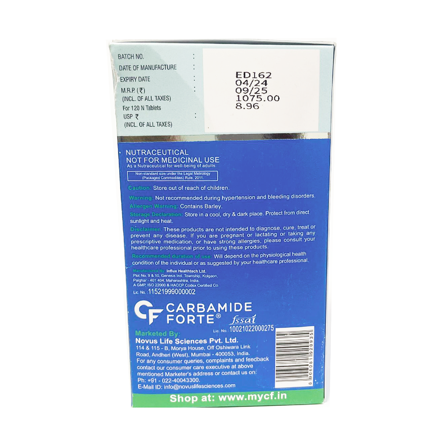 Carbamide Forte Multivitamin With Probiotics for Men