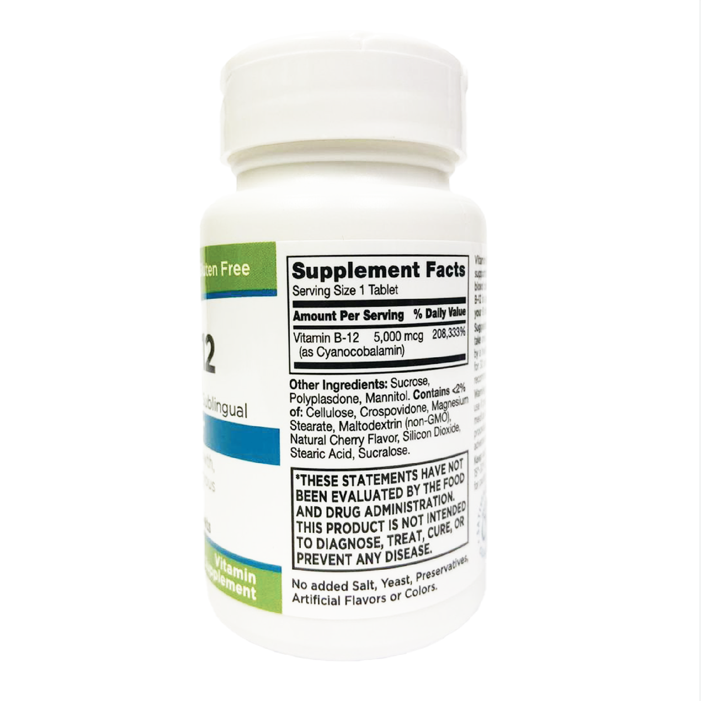 QC Vitamin B12 5000 MCG Sublingual Tablets