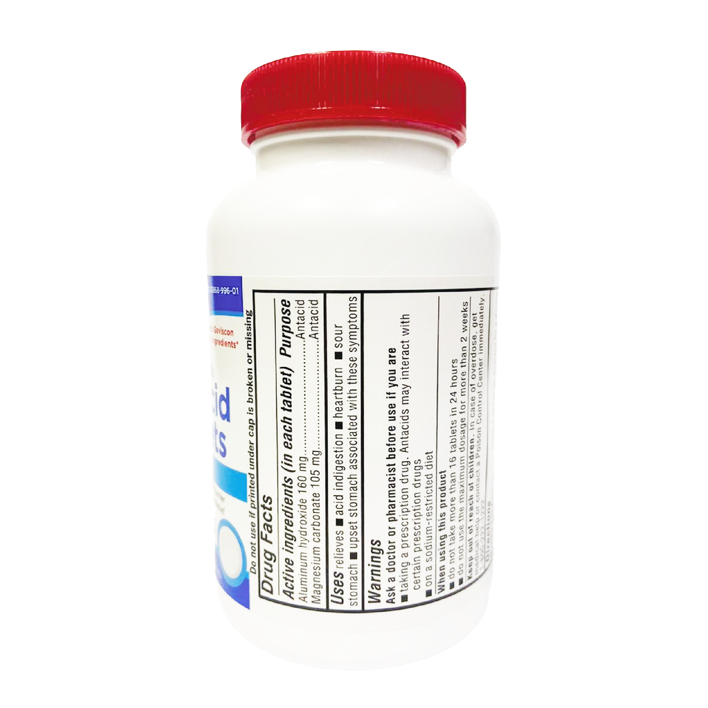 QC Antacid Tablets Foaming