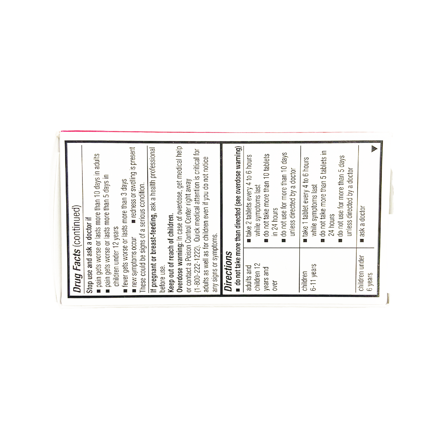 QC Acetaminophen 500mg 50 gelcaps