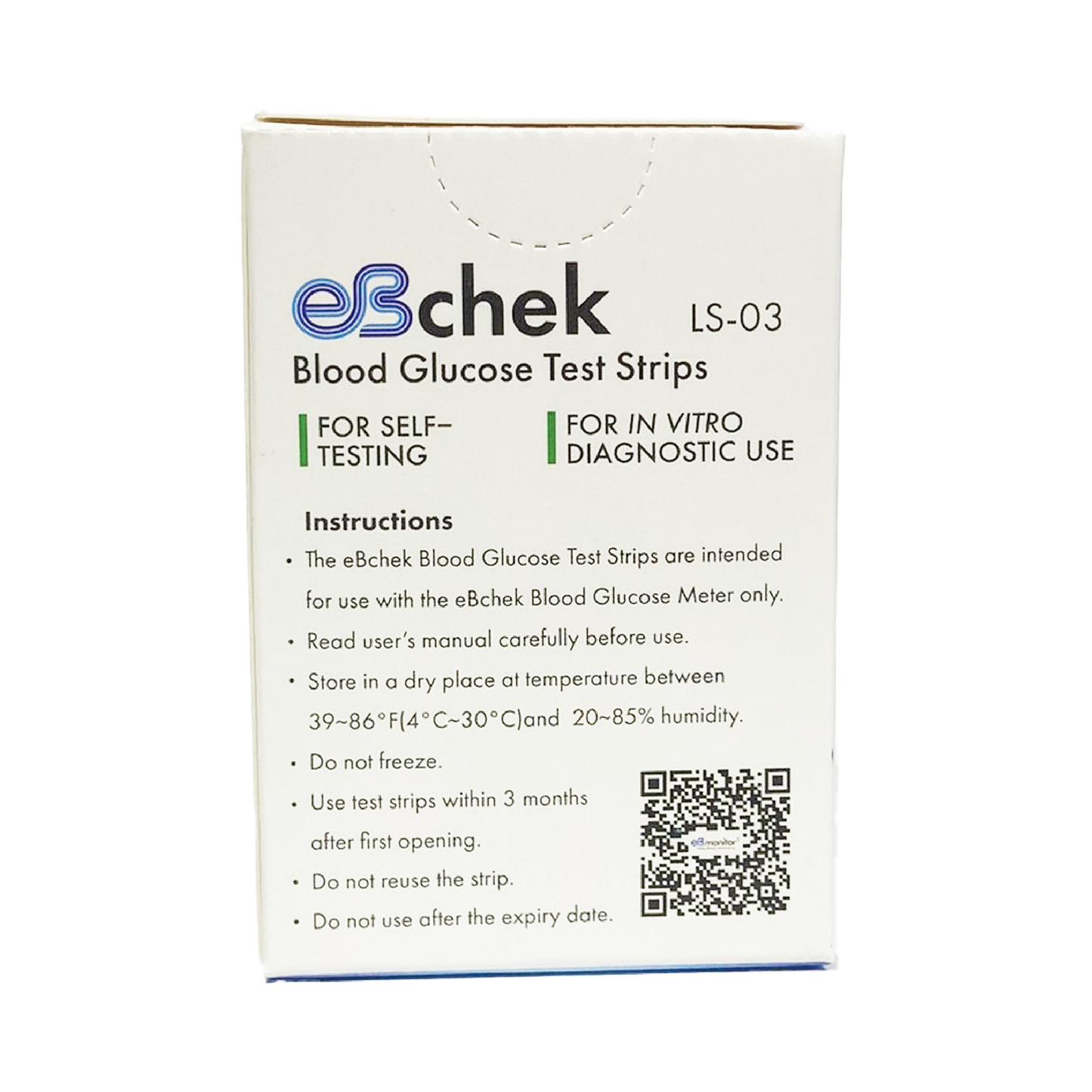 eBchek Blood Glucose Test Strips