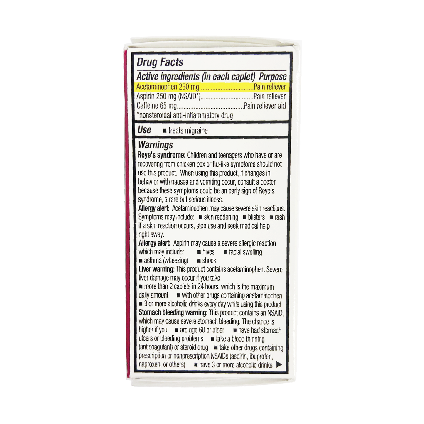 QC Headache Migraine Relief Caplets