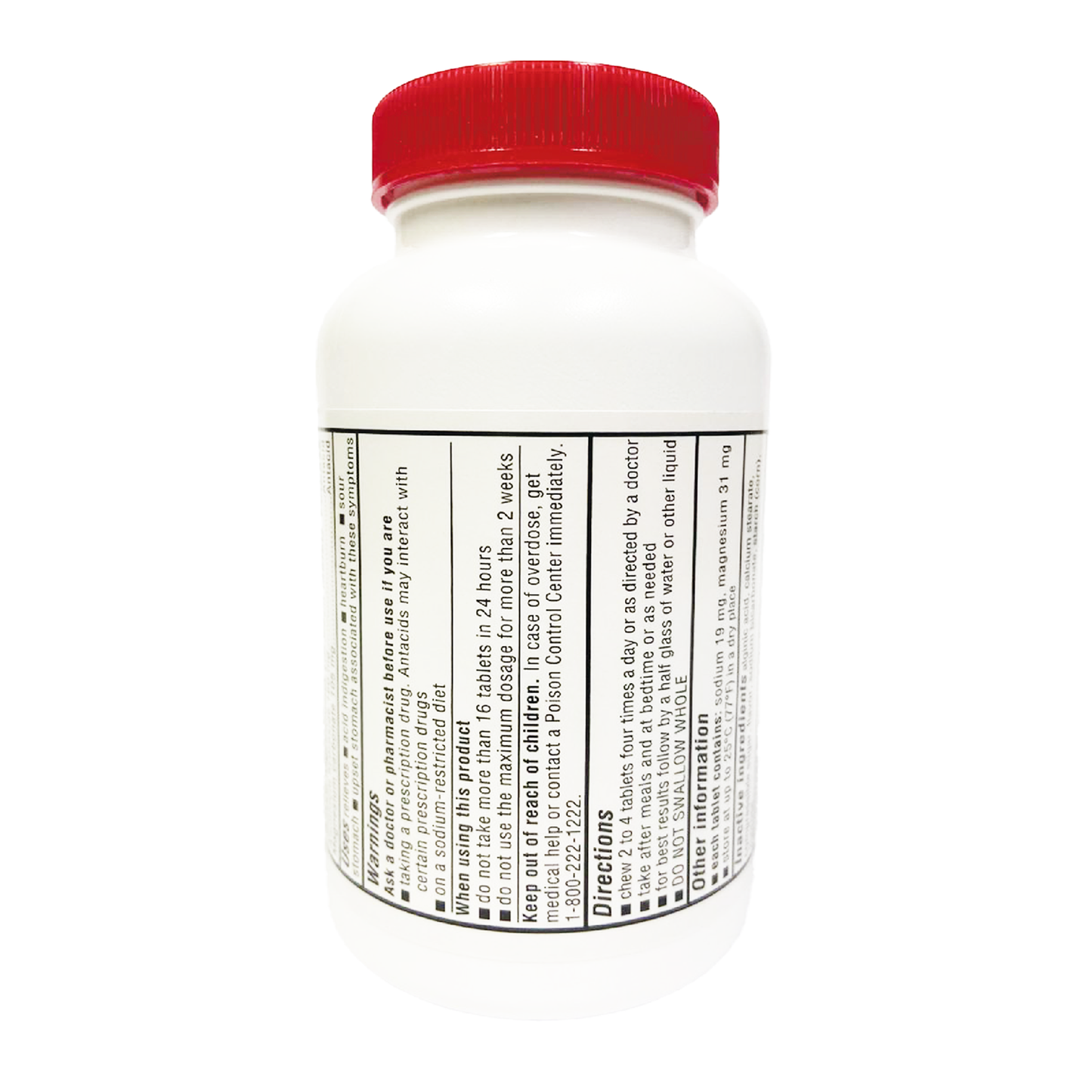 QC Antacid Tablets Foaming