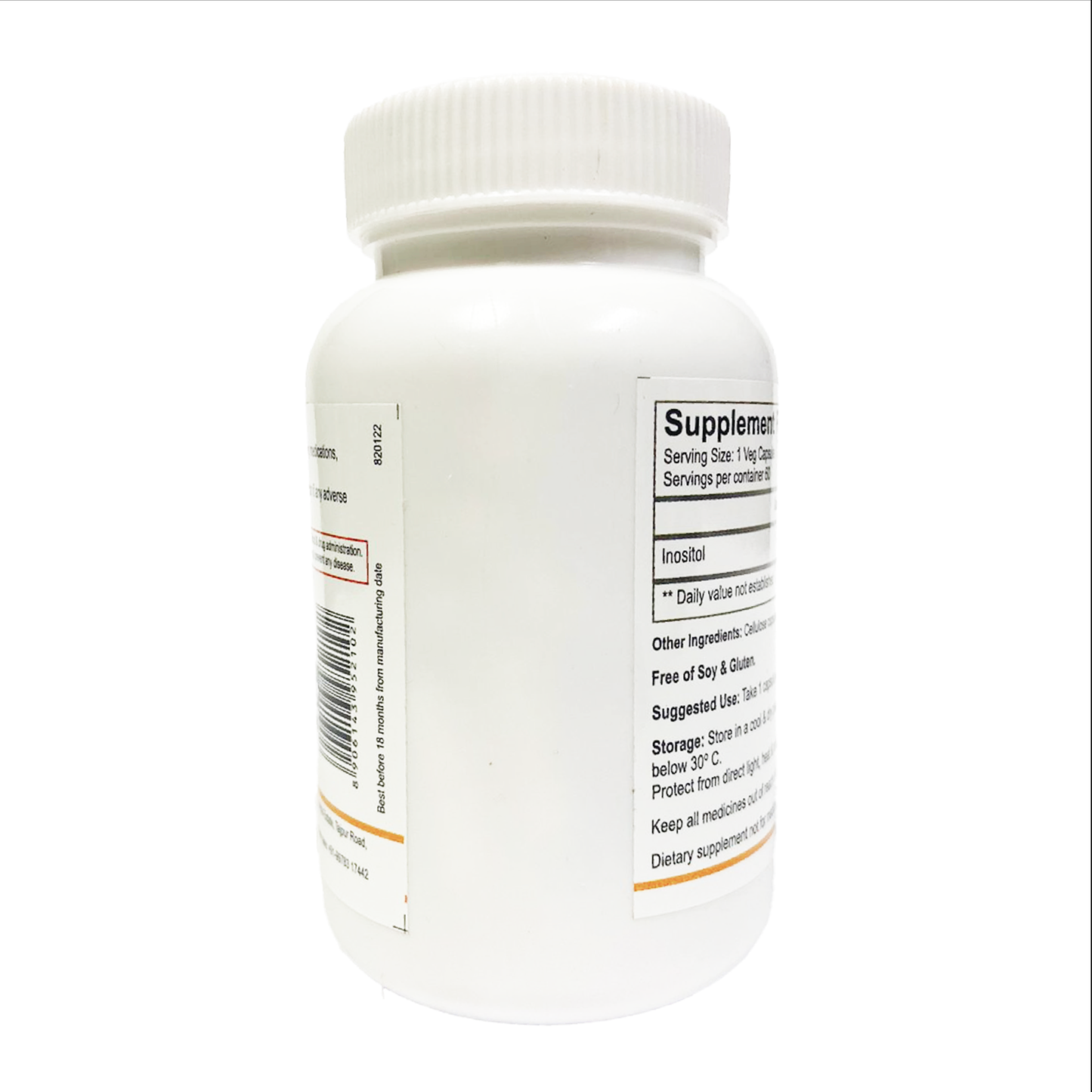 Inositol Veg Capsules Dietary Supplements