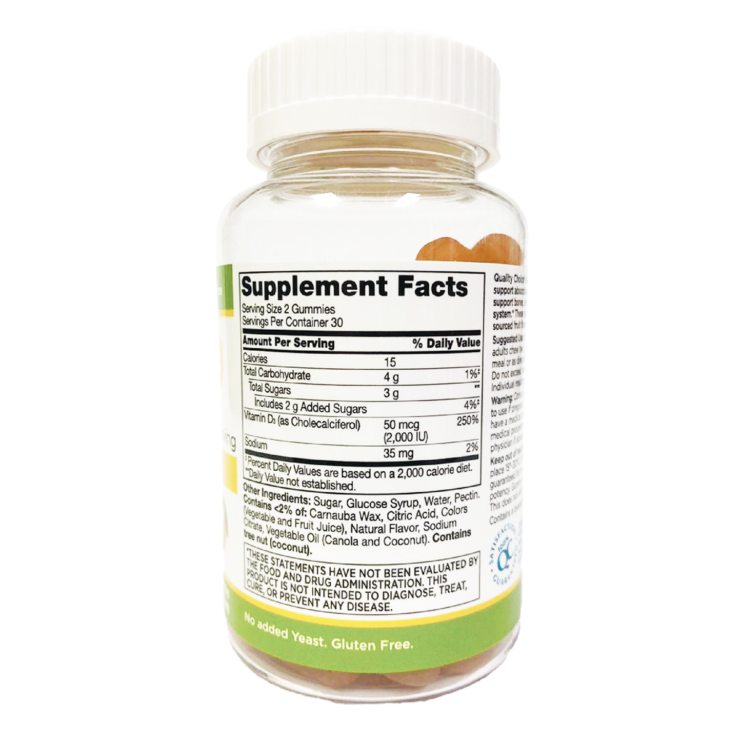 QC Vitamin D3 50 mcg Adult Daily Gummies
