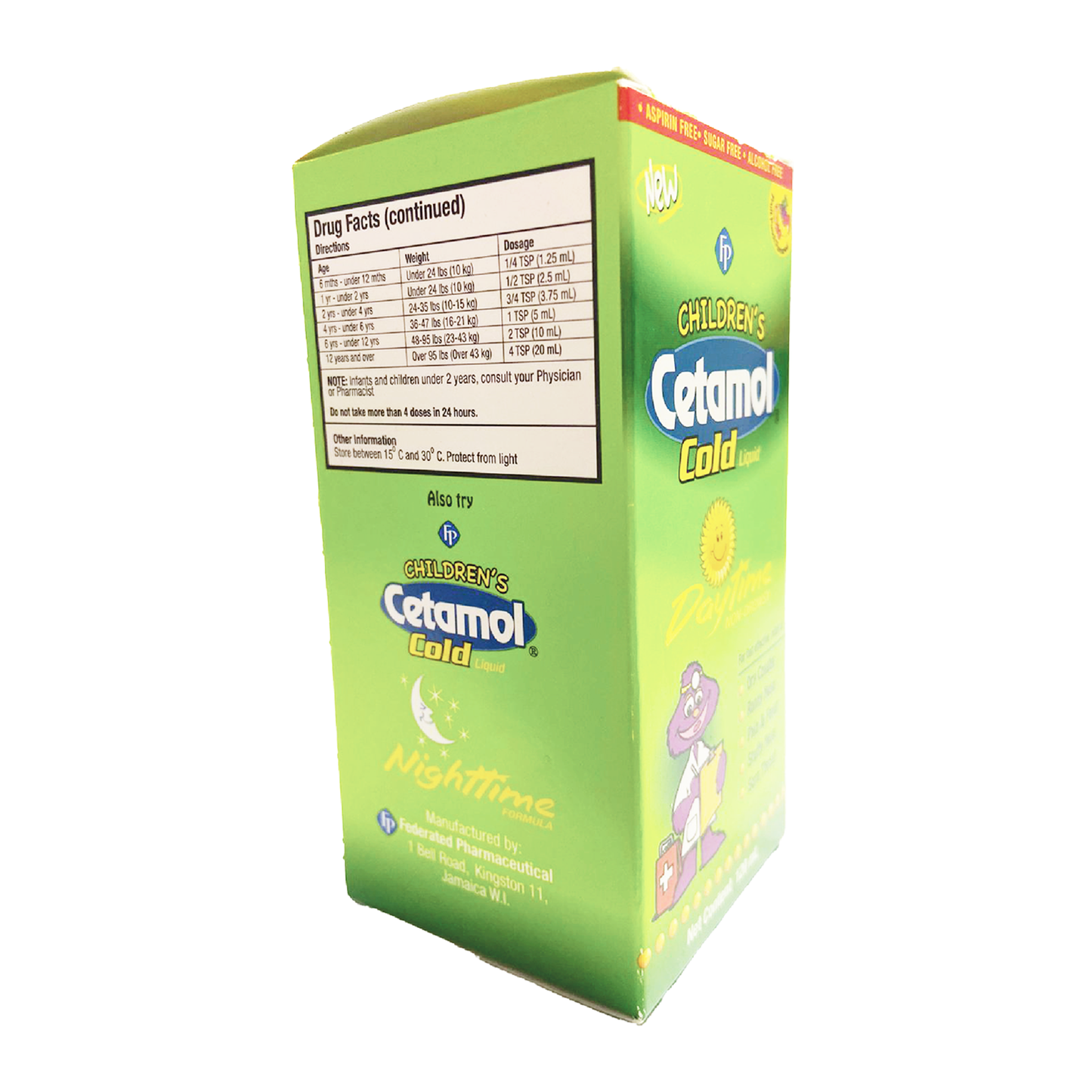 Children's Cetamol Cold Liquid Daytime Non Drowsy