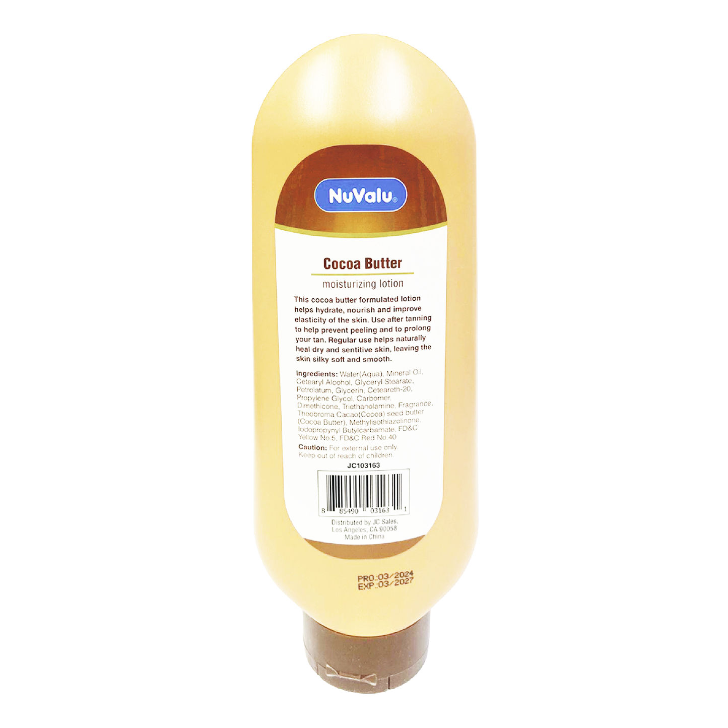 NuValu Cocoa Butter Moisturizing Lotion