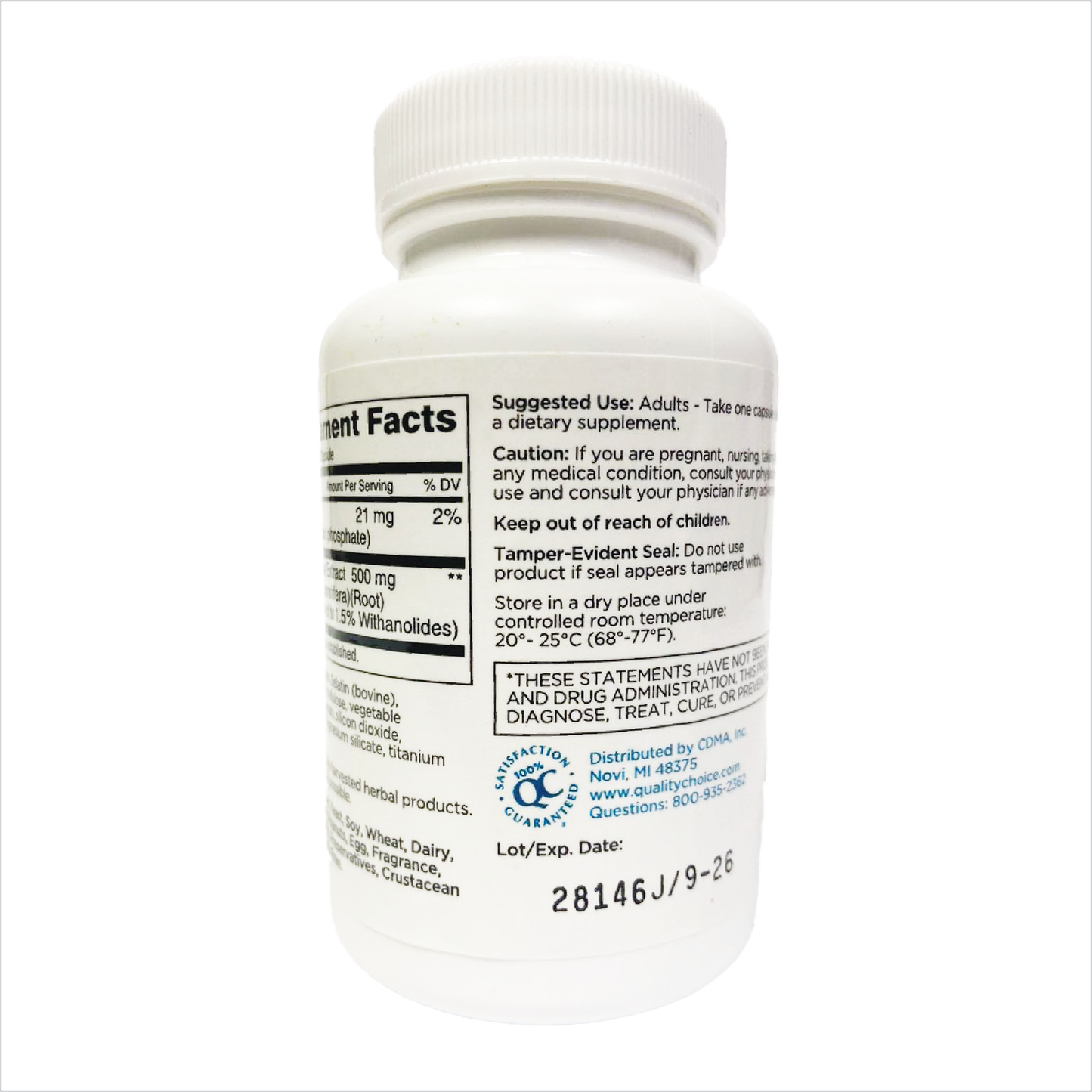 QC Ashwagandha 500mg
