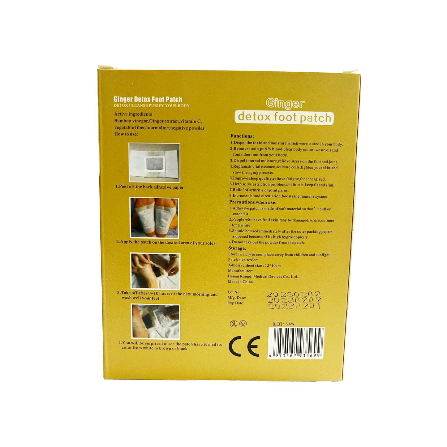 Ginger Detox Foot Patch 10pc