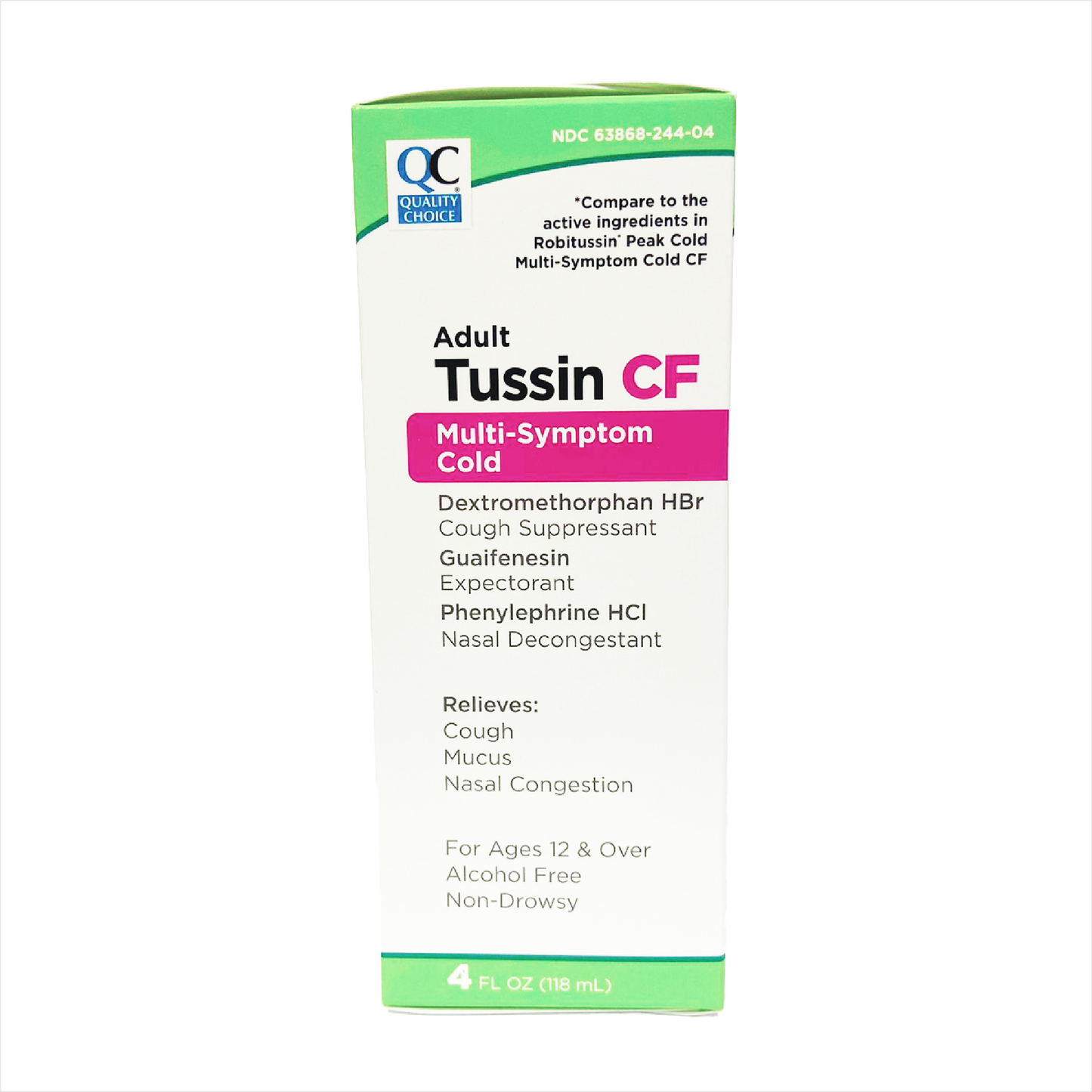 QC Adult Tussin CF