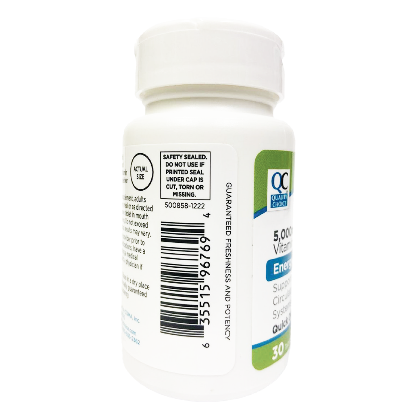 QC Vitamin B12 5000 MCG Sublingual Tablets