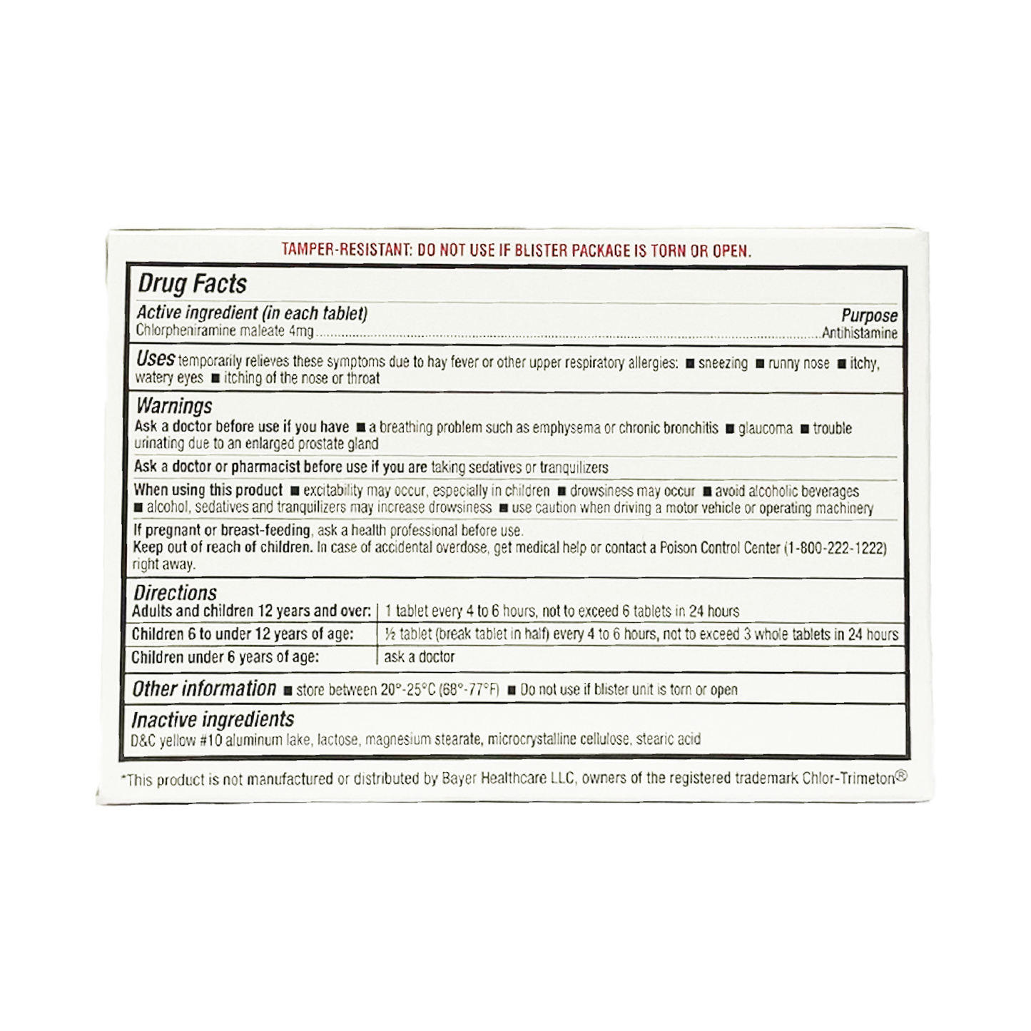 HealthA2Z Allergy Tablets Antihistamine