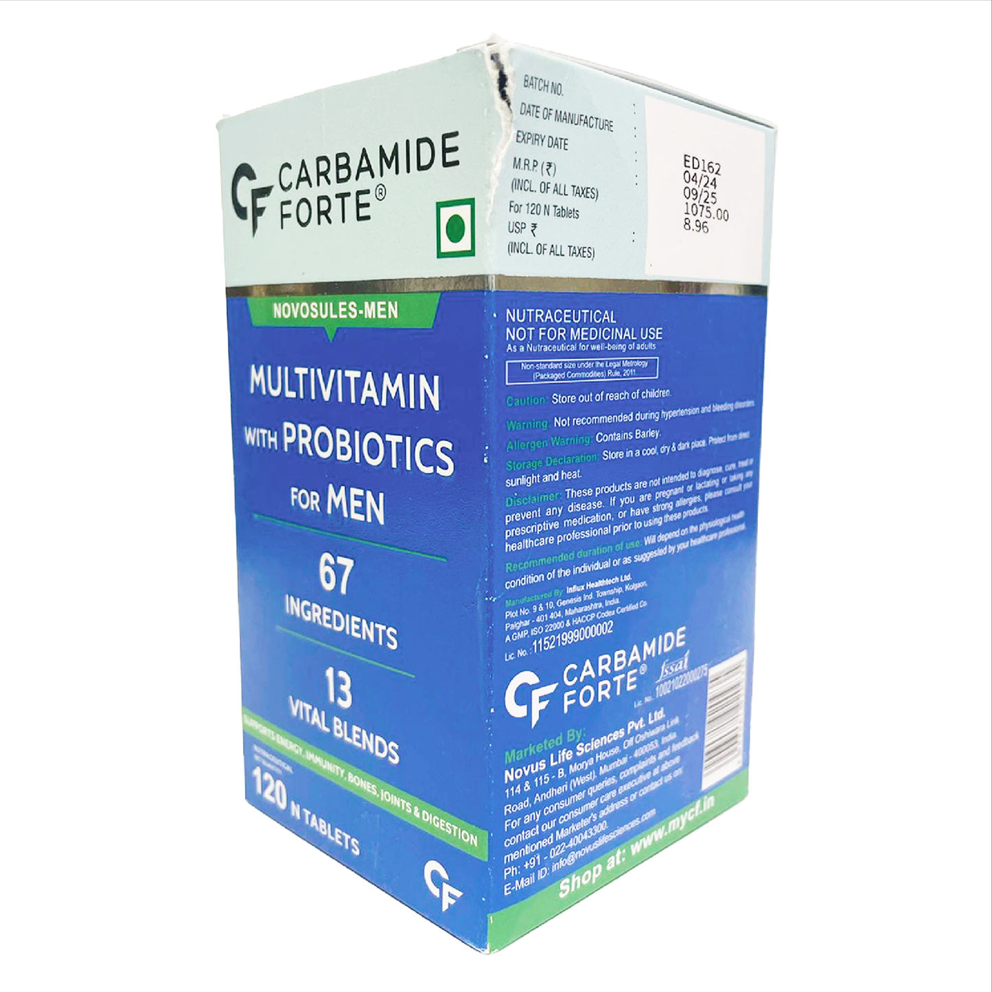 Carbamide Forte Multivitamin With Probiotics for Men