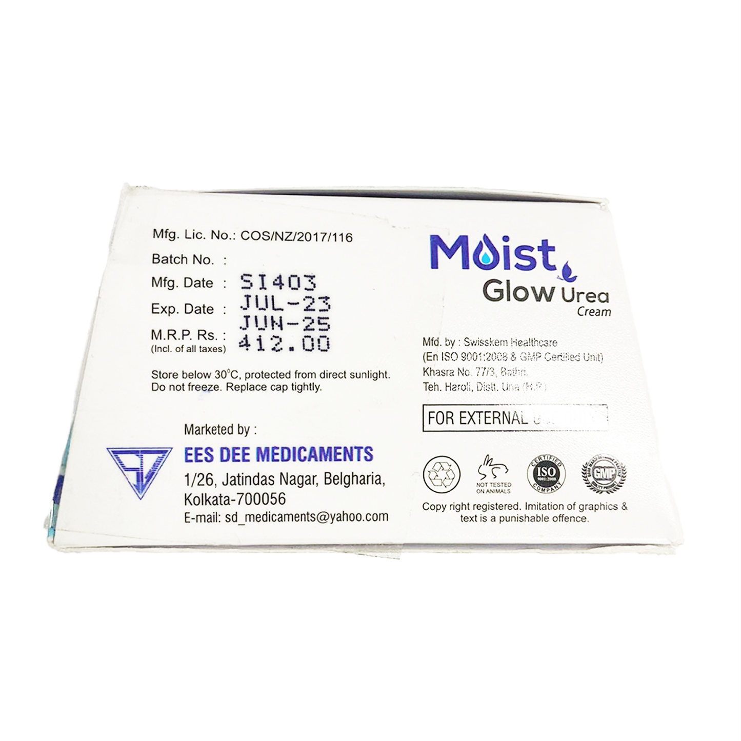 Moist Glow Urea Cream 50g