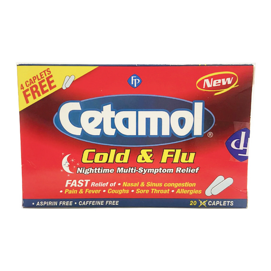 Cetamol Cold & Flu Nighttime Multi-Symptom Relief