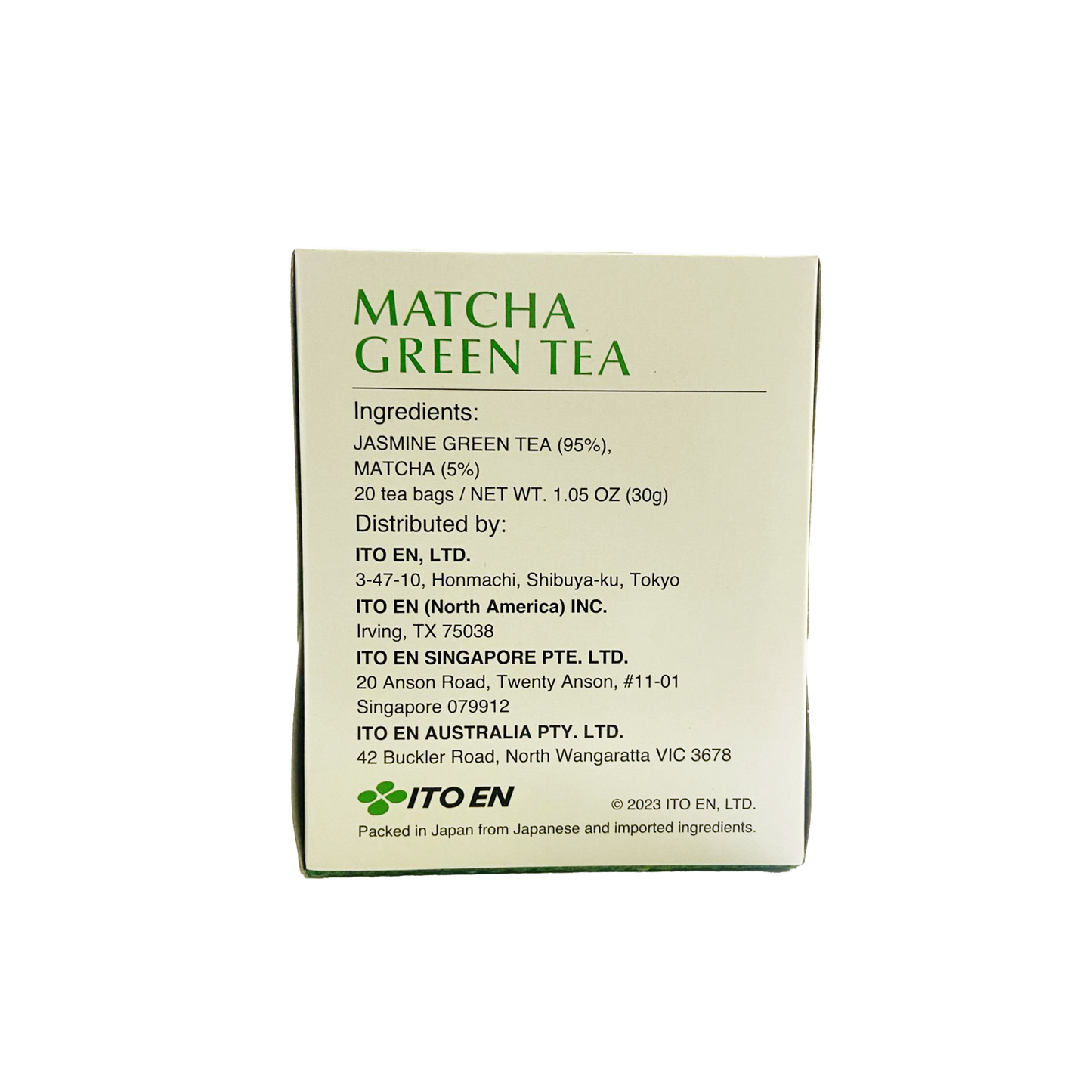 ITOEN Matcha Green Tea Jasmine 20pc