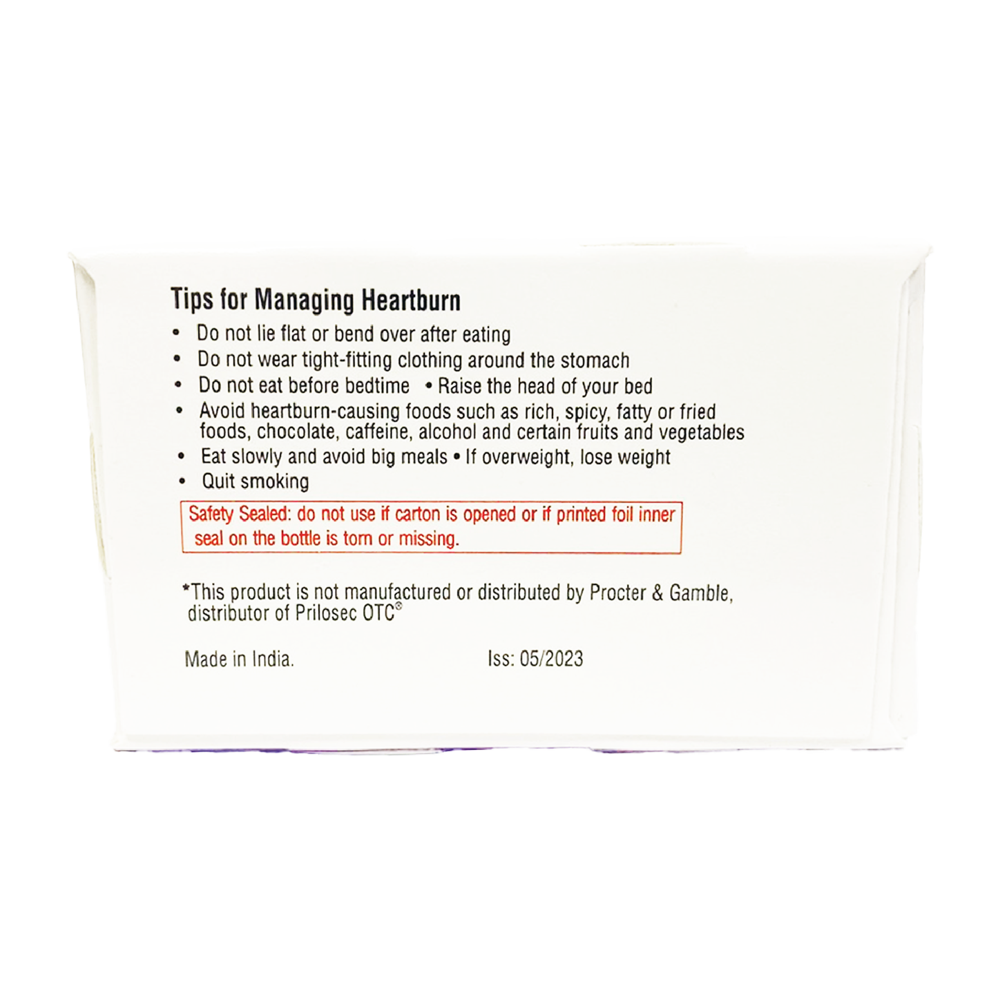 QC Omeprazole Heartburn Relief