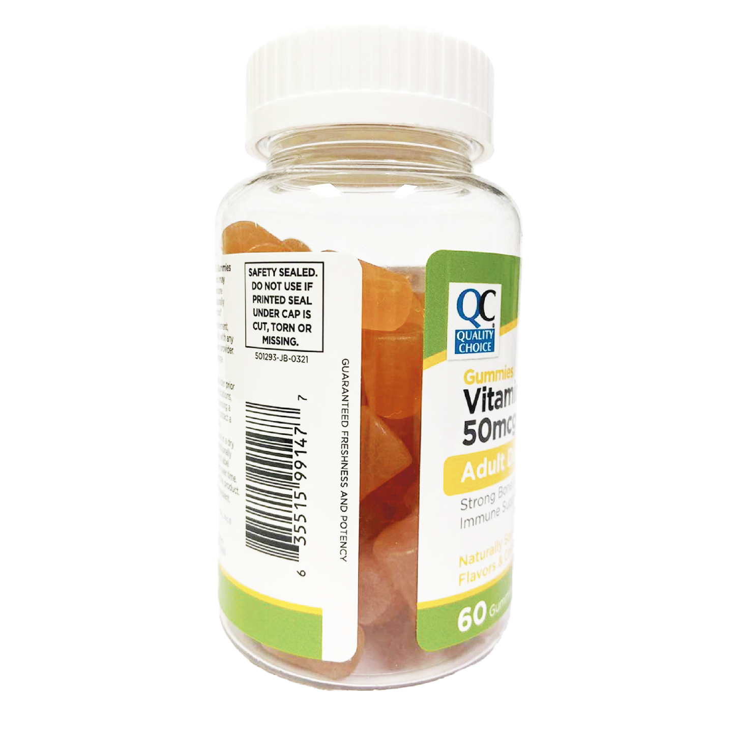 QC Vitamin D3 50 mcg Adult Daily Gummies