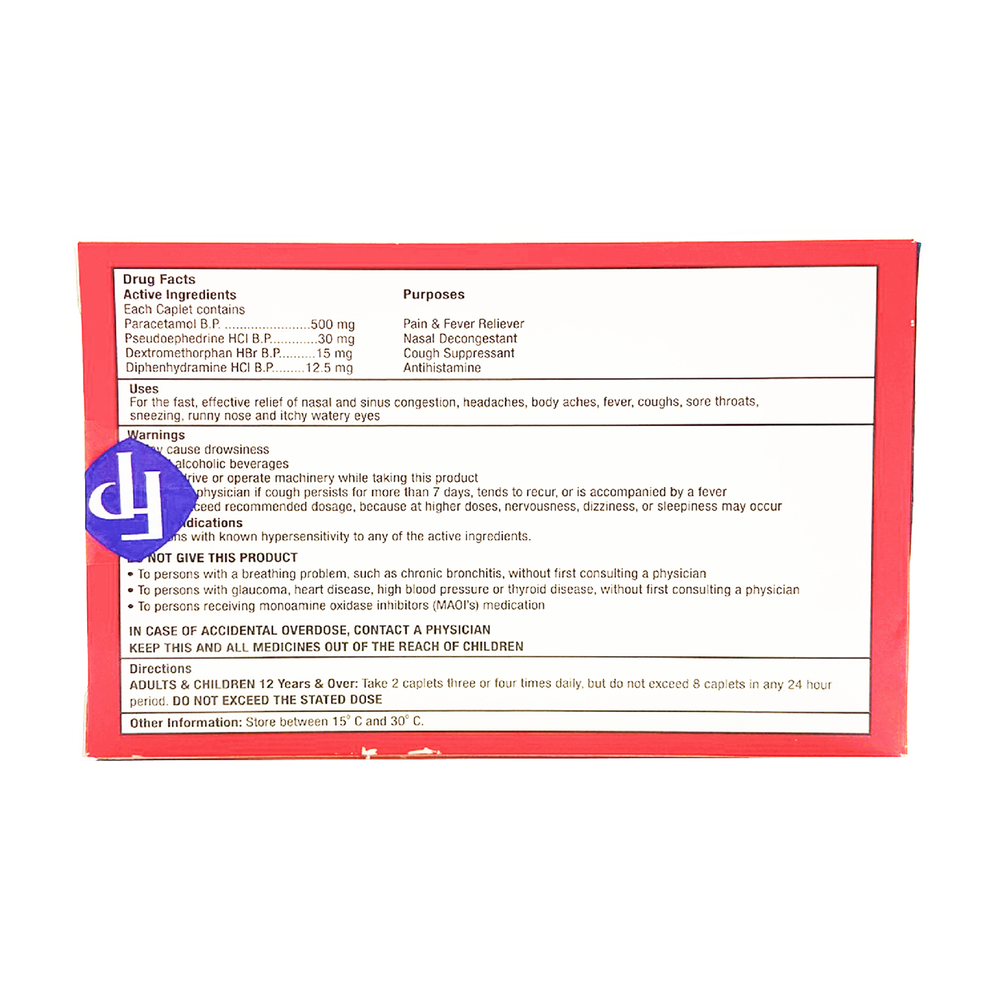 Cetamol Cold & Flu Nighttime Multi-Symptom Relief