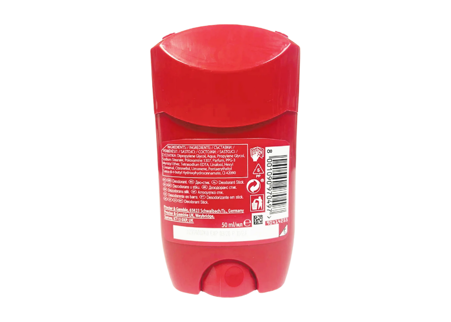 Old Spice Captain Deodorant Stick Aluminum Salts