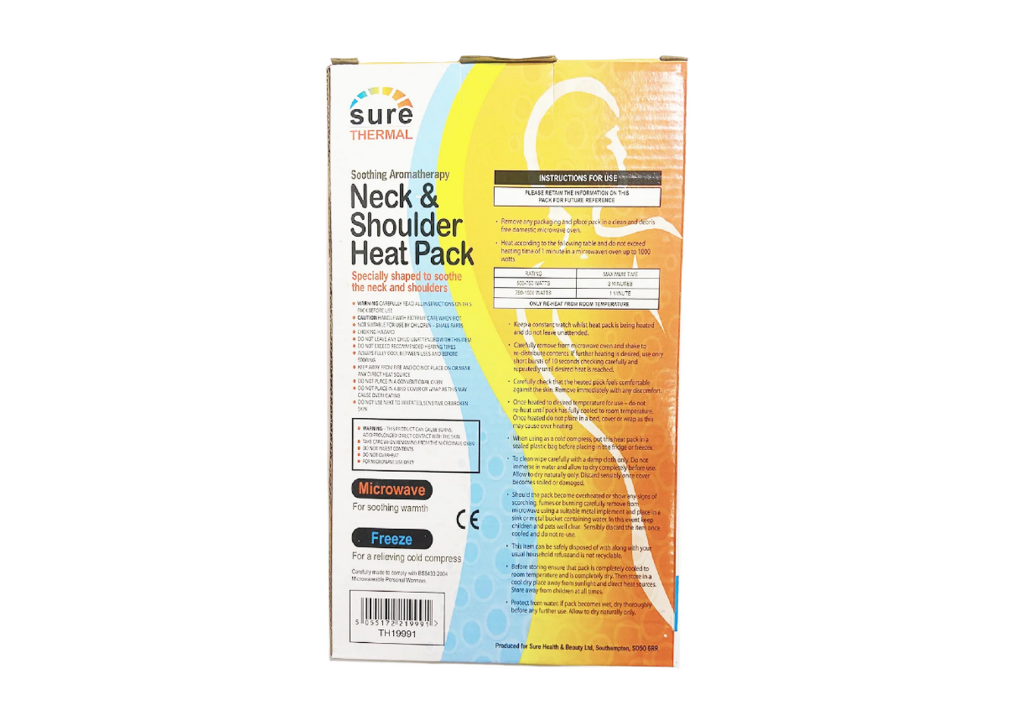 Thermal Neck & Shoulder Heat Pack Assorted Colours