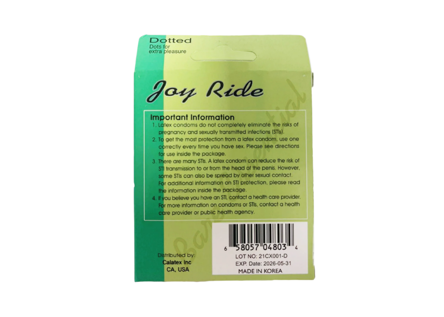 Bare Essential Joy Ride Latex Condoms