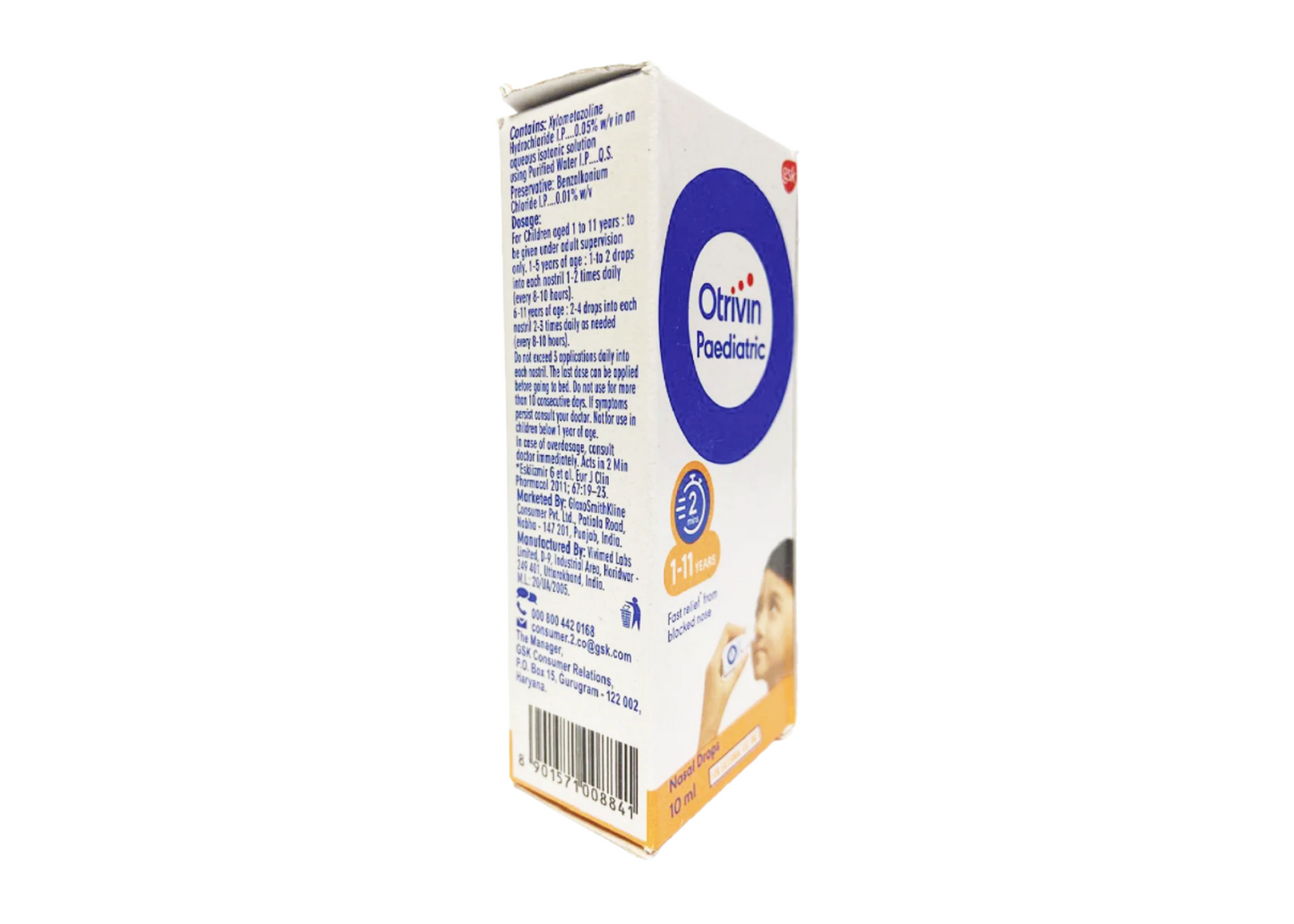 Otrivin Paediatric Nasal Drops 10ml