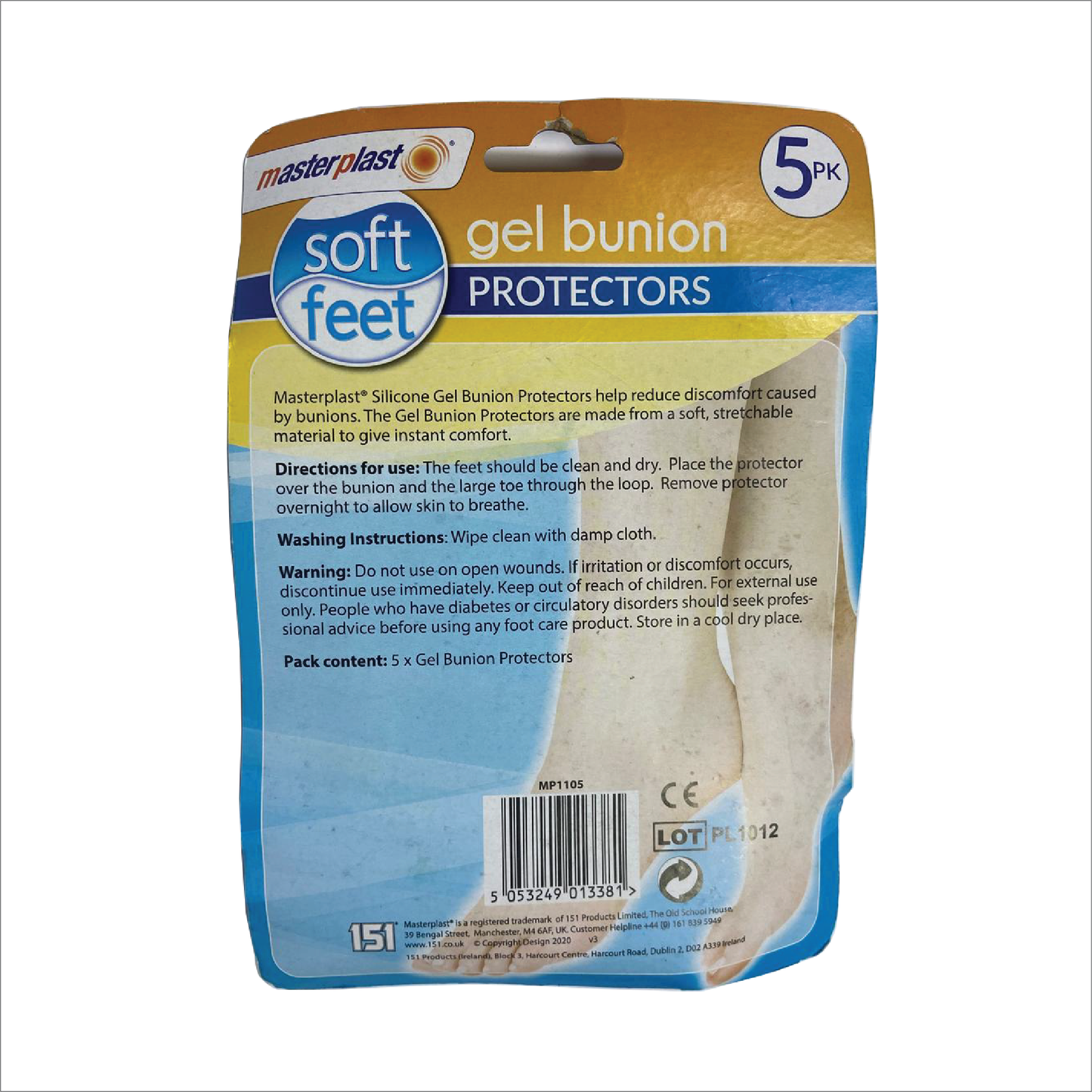 MasterPlast Gel Bunion Protectors 5pk