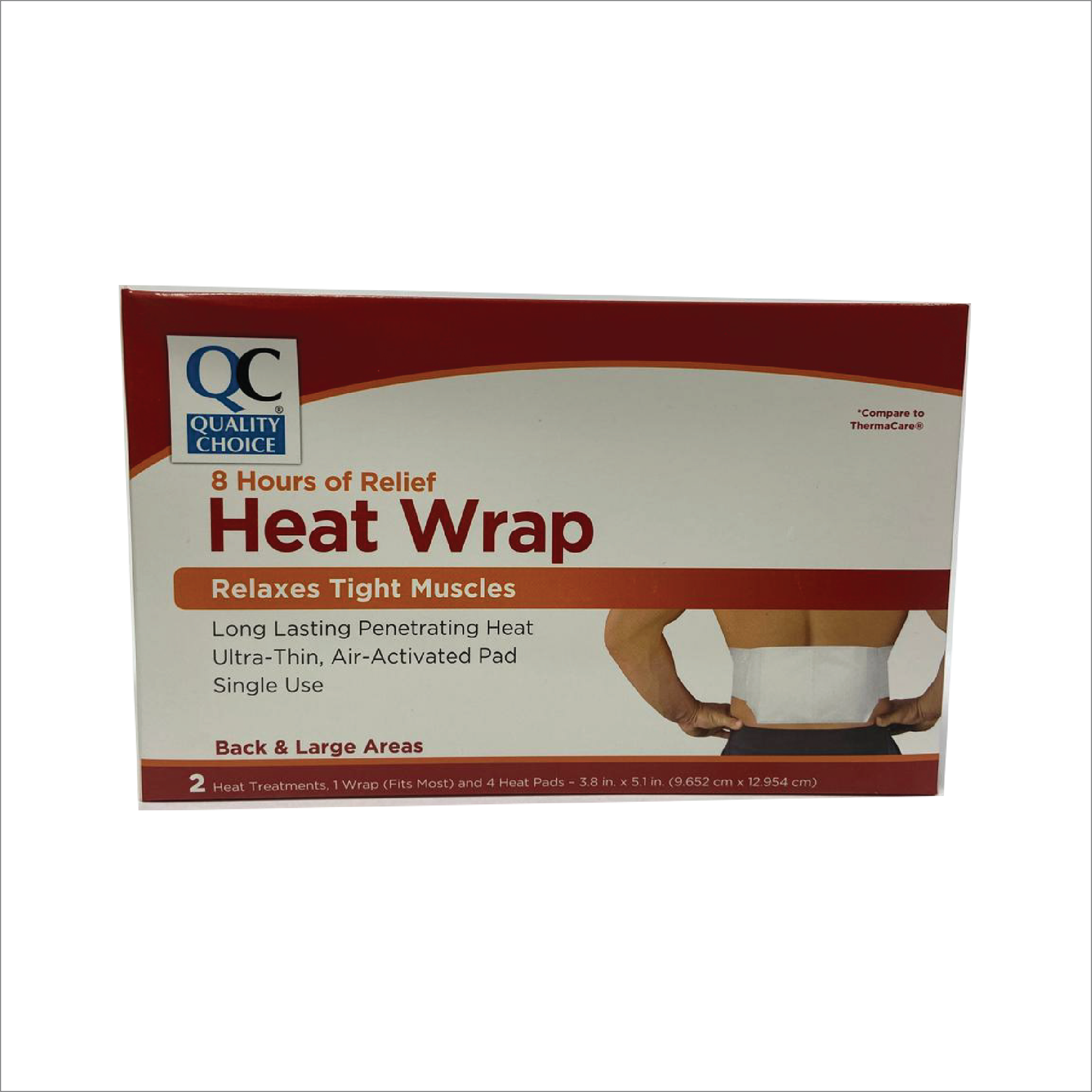 QC 8-Hour Heat Wraps Back/Hip