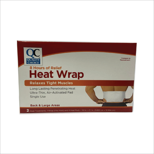QC 8-Hour Heat Wraps Back/Hip