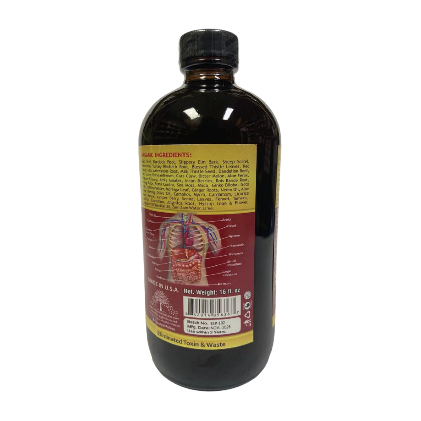 Essential Palace Organic Black Seed Detox Bitters