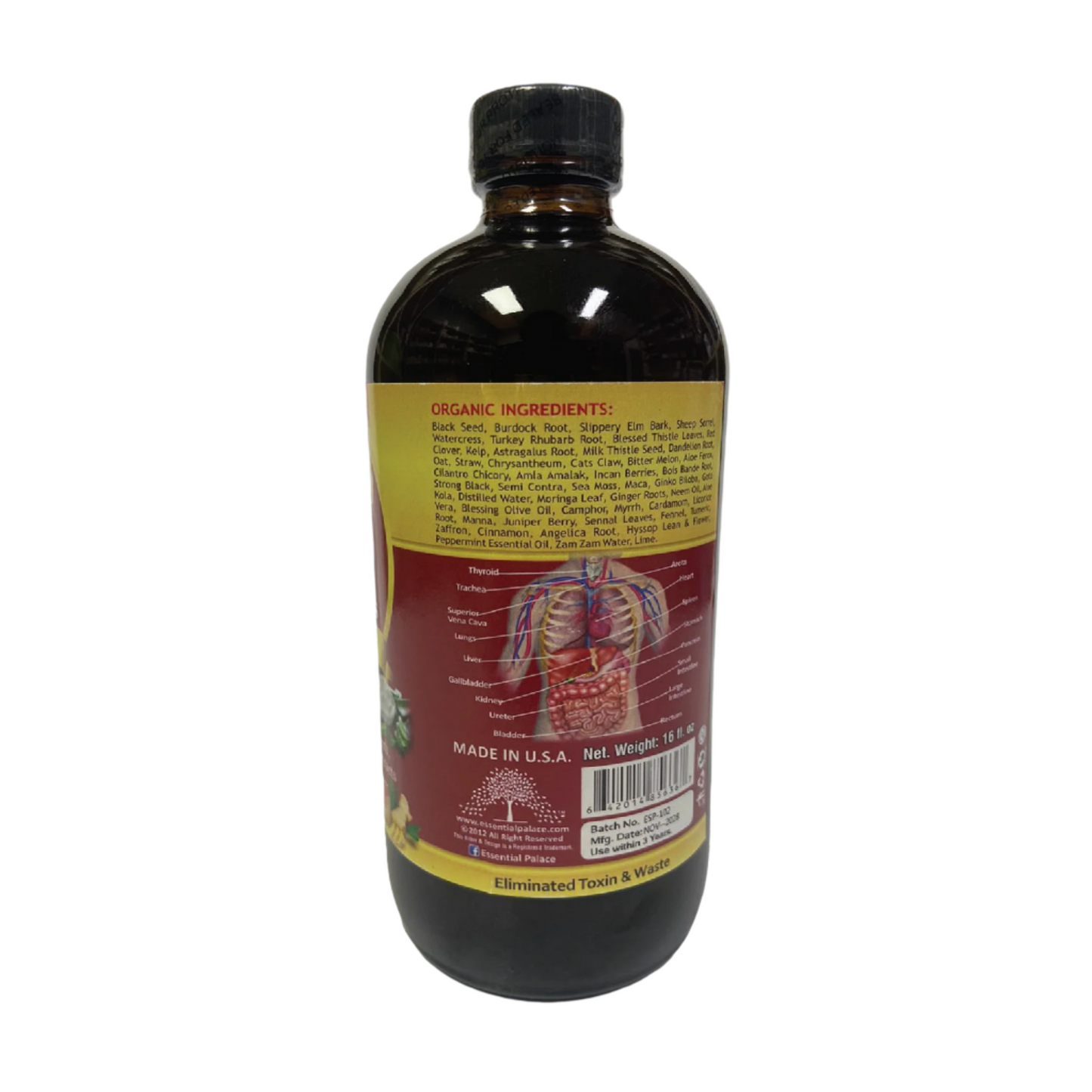 Essential Palace Organic Black Seed Detox Bitters