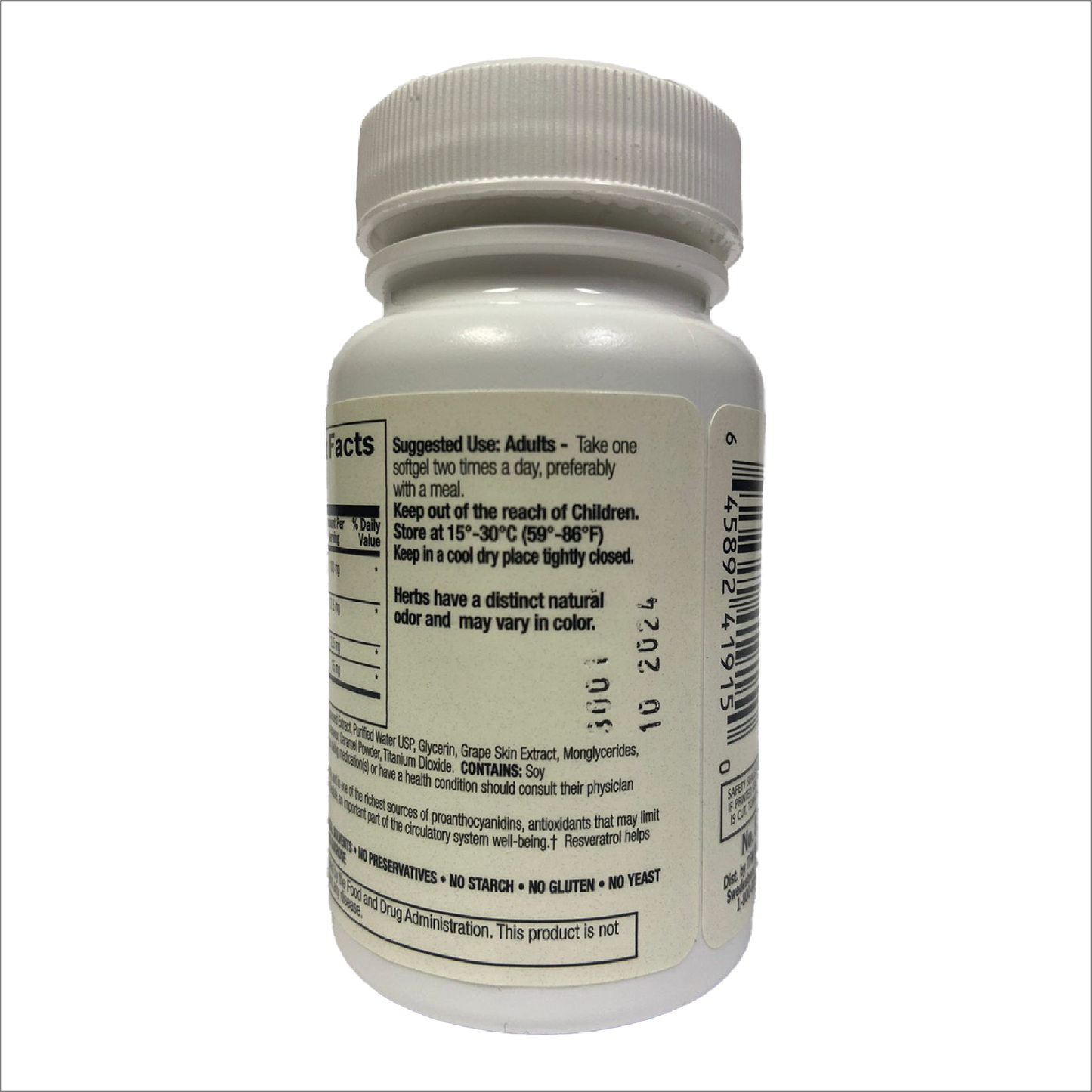 Nature's Benefits Grapeseed with Resveratrol