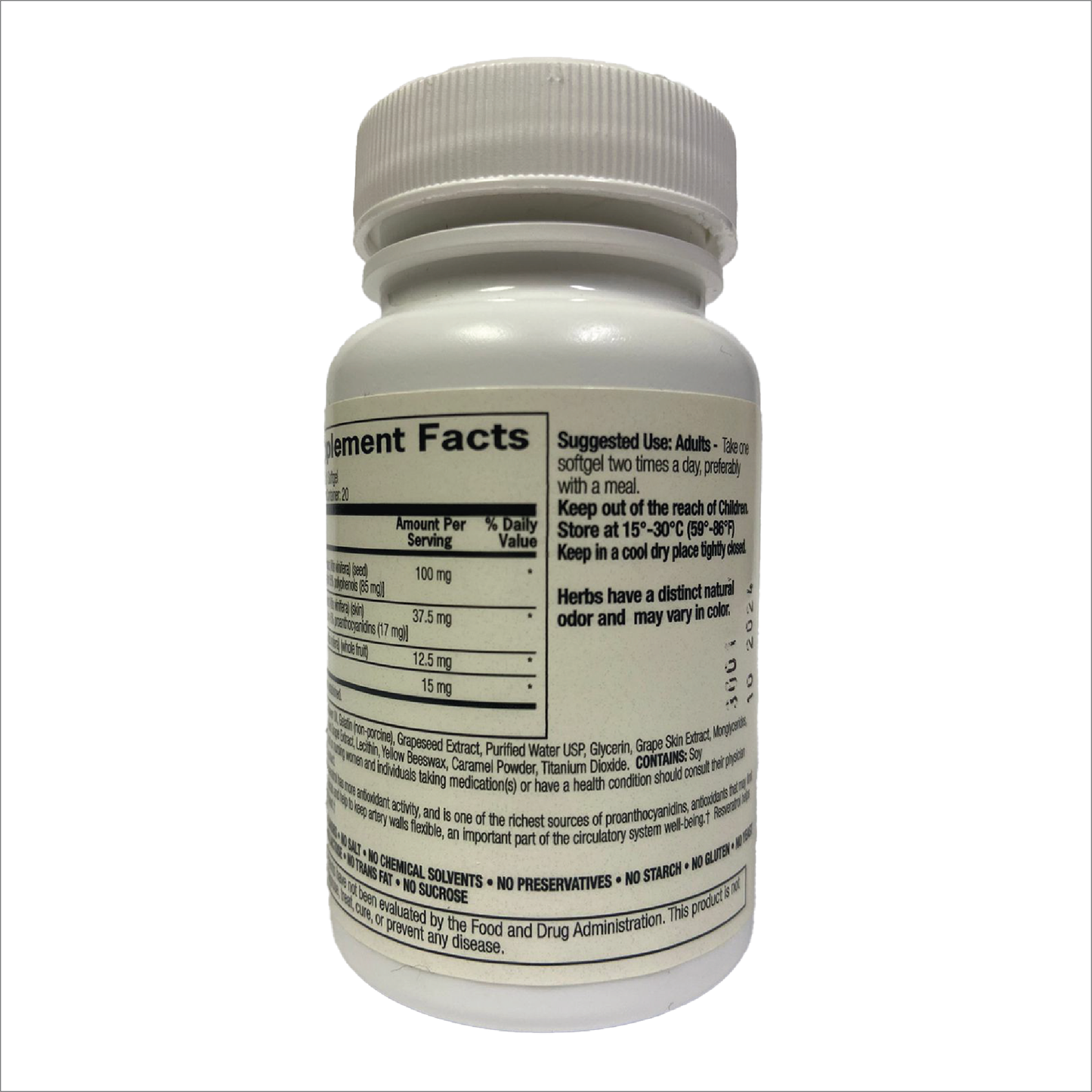 Nature's Benefits Grapeseed with Resveratrol