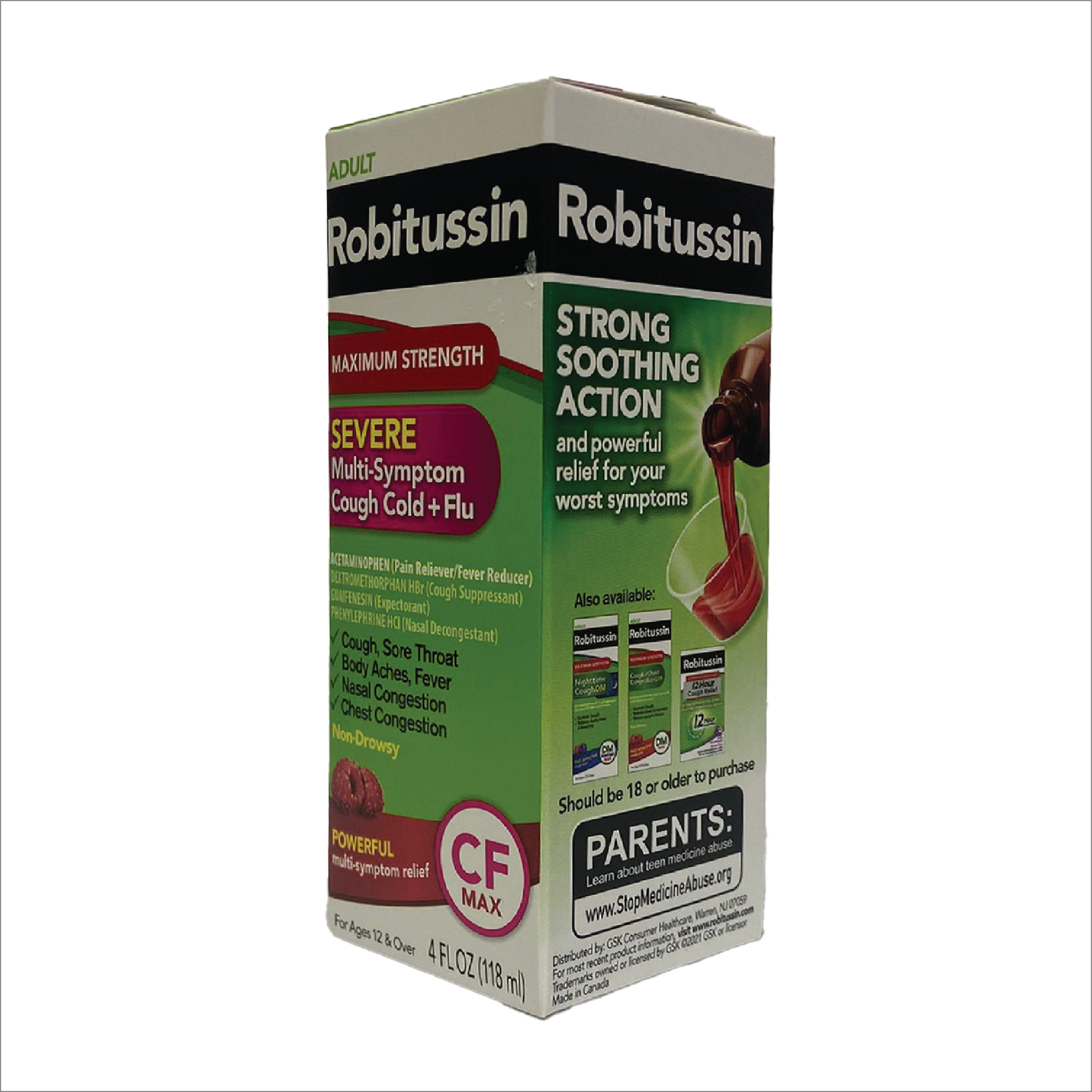 Adult Robitussin Severe Multi-Symptom Cough & Flu Relief