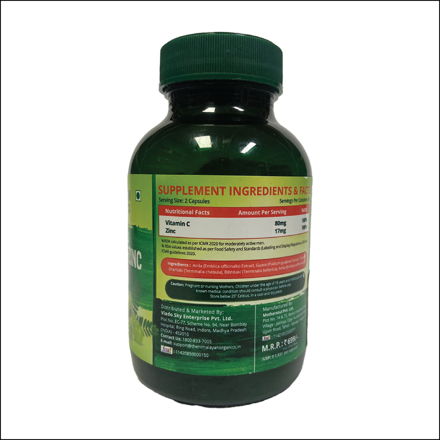 Himalayan Orgaincs Vitamin C + Zinc